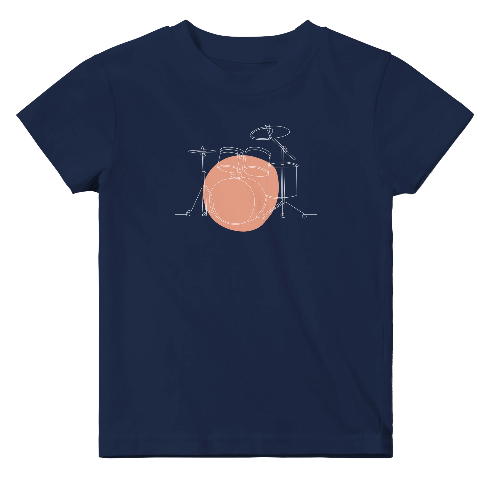 Baby T-Shirt · Drum Set (Bold) Navy - BM ink.