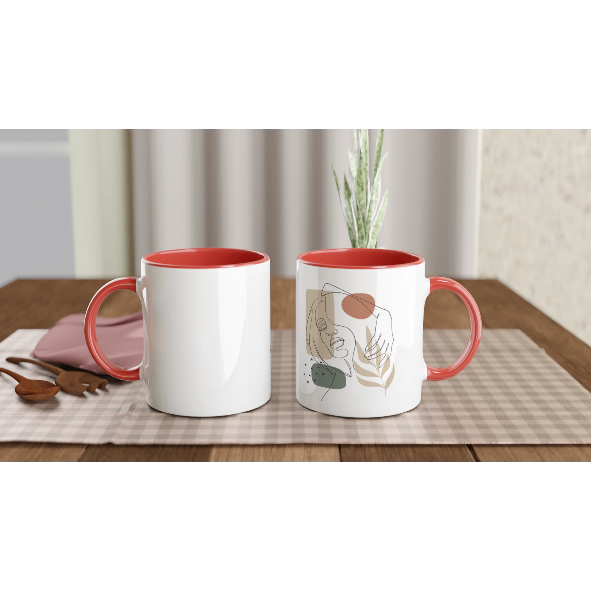 Soft Confidence · Ceramic Mug Ceramic Red Right - BM ink.