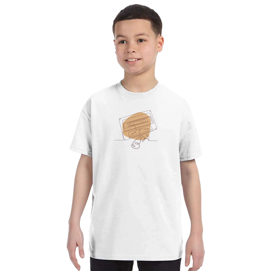 Kids T-Shirt · Audio Cassette Wrinkled Tape - BM ink.