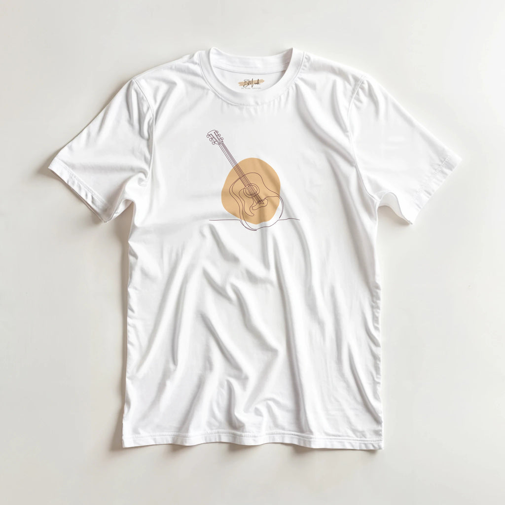 Adult T-Shirt · Acoustic Guitar (Light) - BM ink.