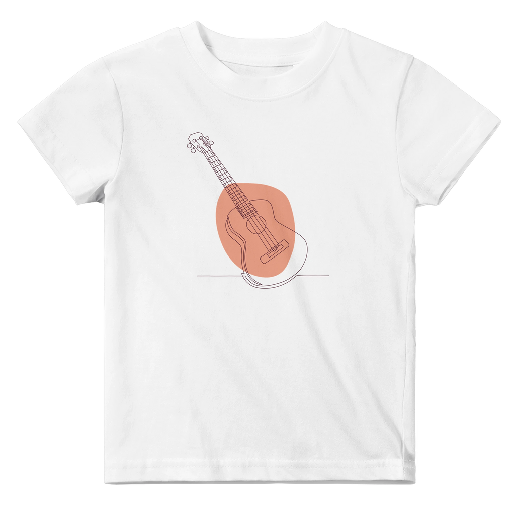 Baby T-shirt · Acoustic Guitar (Bold) White - BM ink.