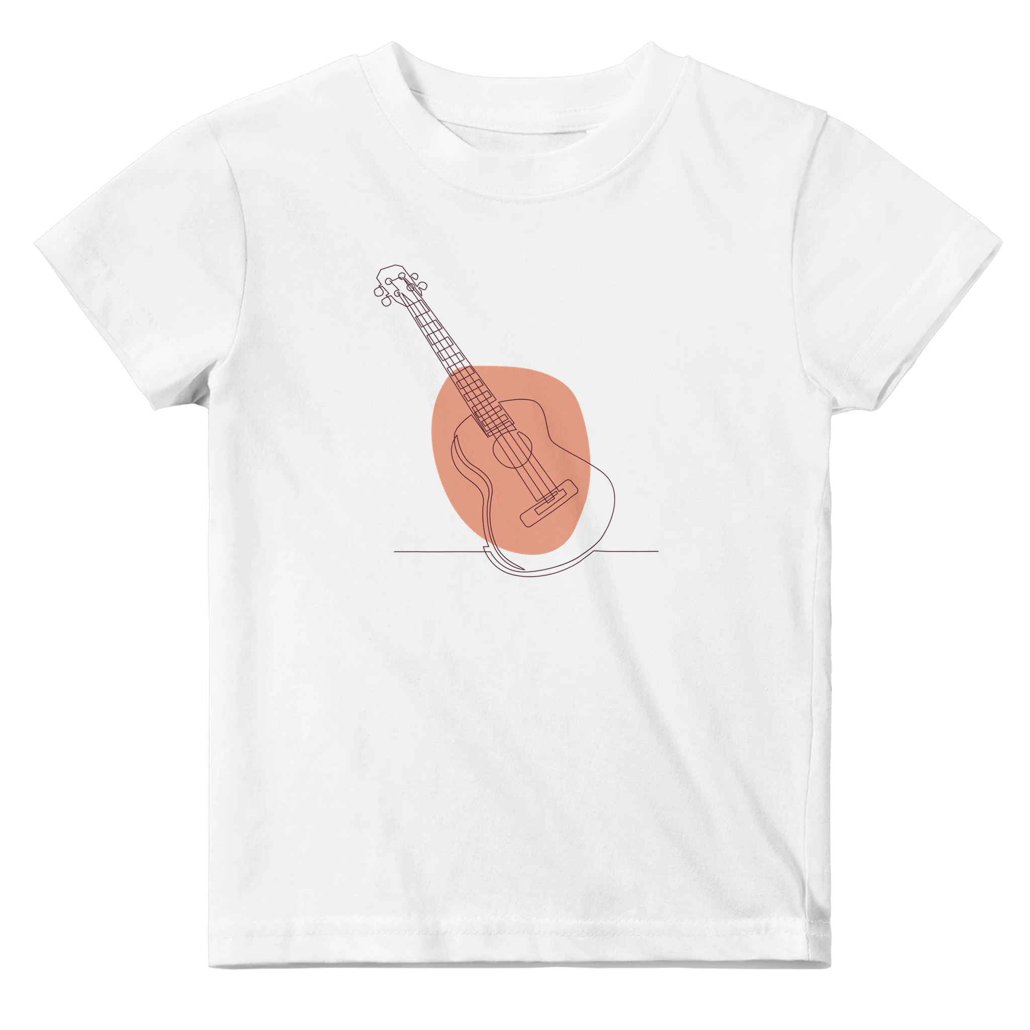 Baby T-shirt · Acoustic Guitar (Bold) White - BM ink.