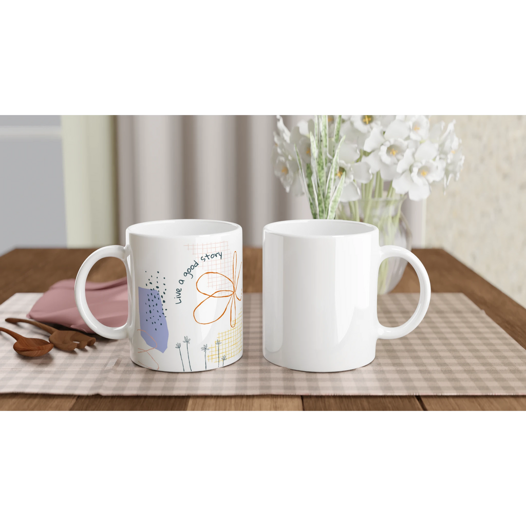 Ceramic Mug · Live a Good Story - BM ink.