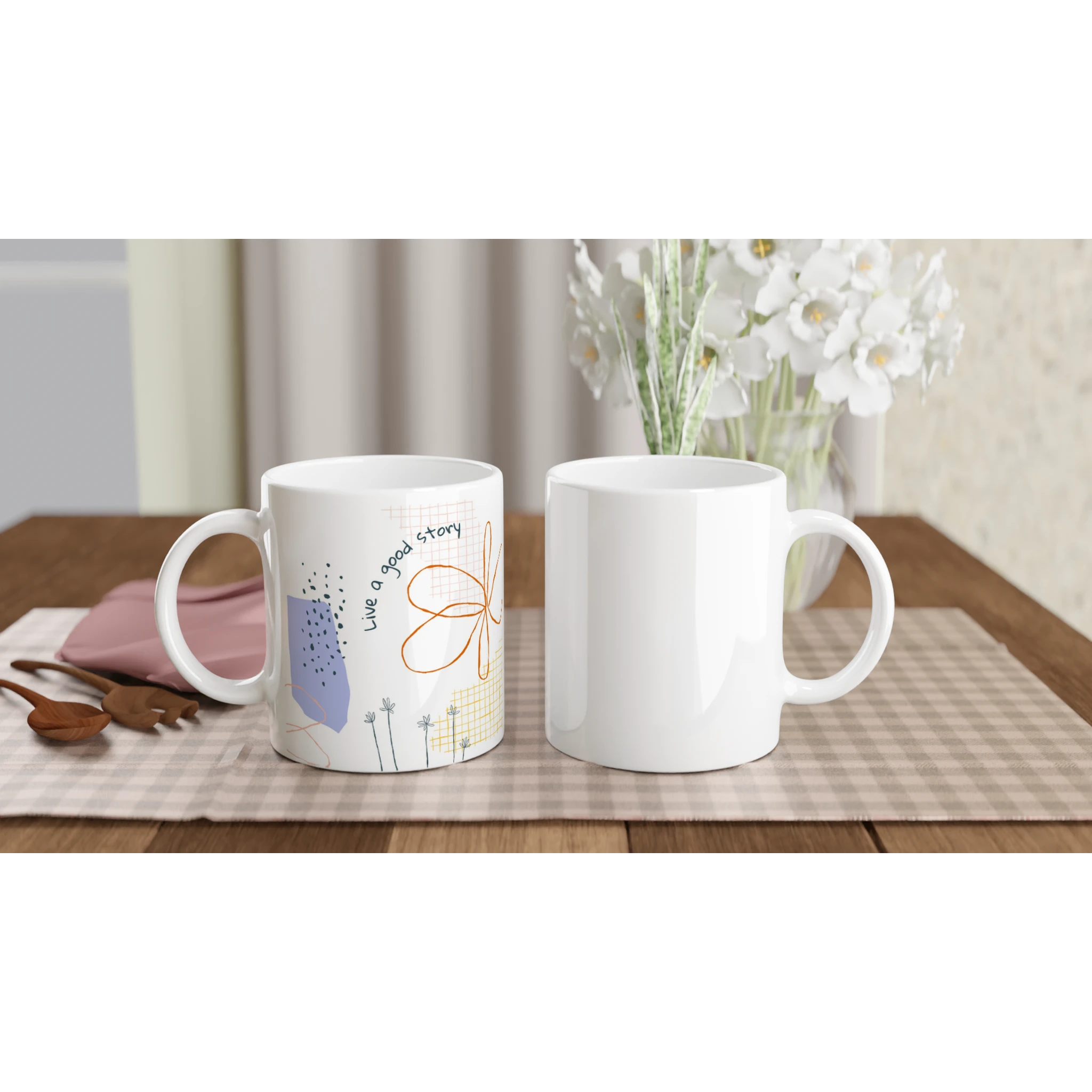 Ceramic Mug · Live a Good Story - BM ink.