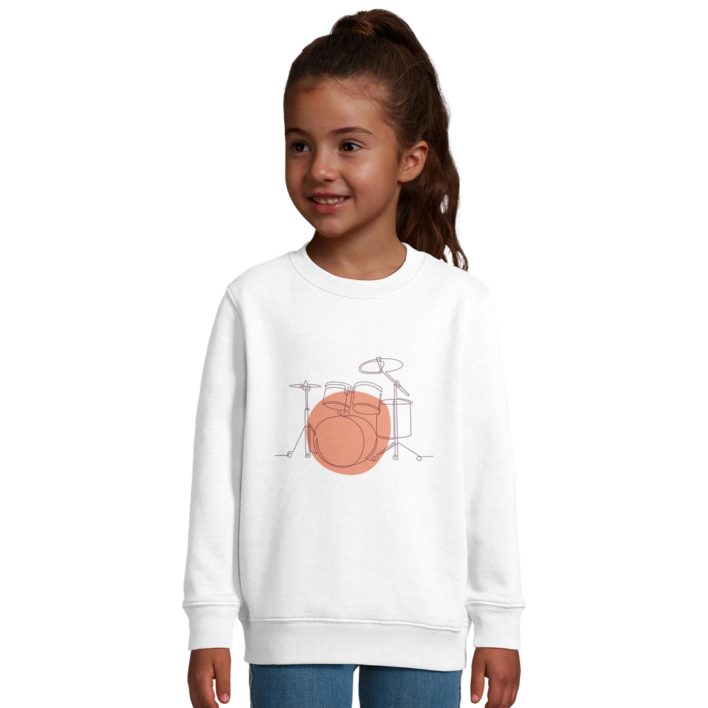 Kids Sweatshirt · Drum Set (Bold) - BM ink.