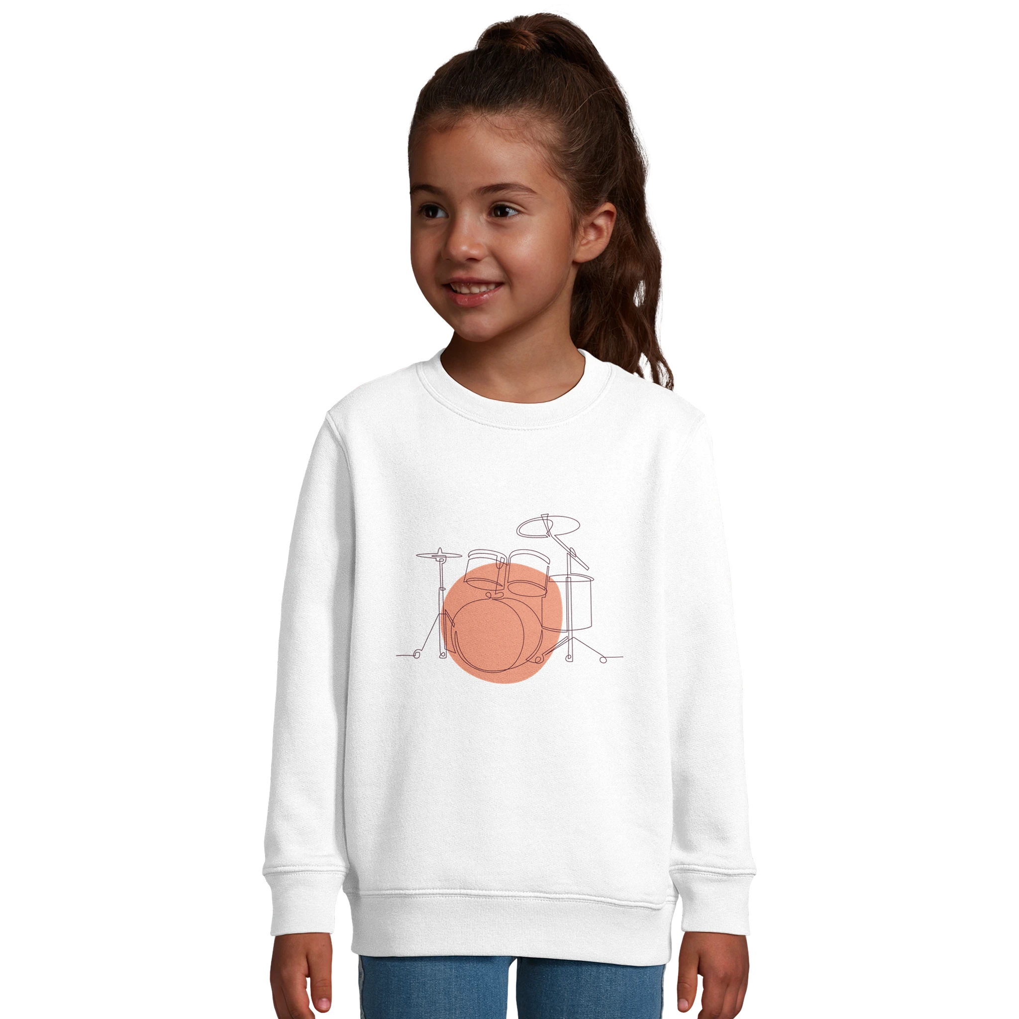 Kids Sweatshirt · Drum Set (Bold) - BM ink.