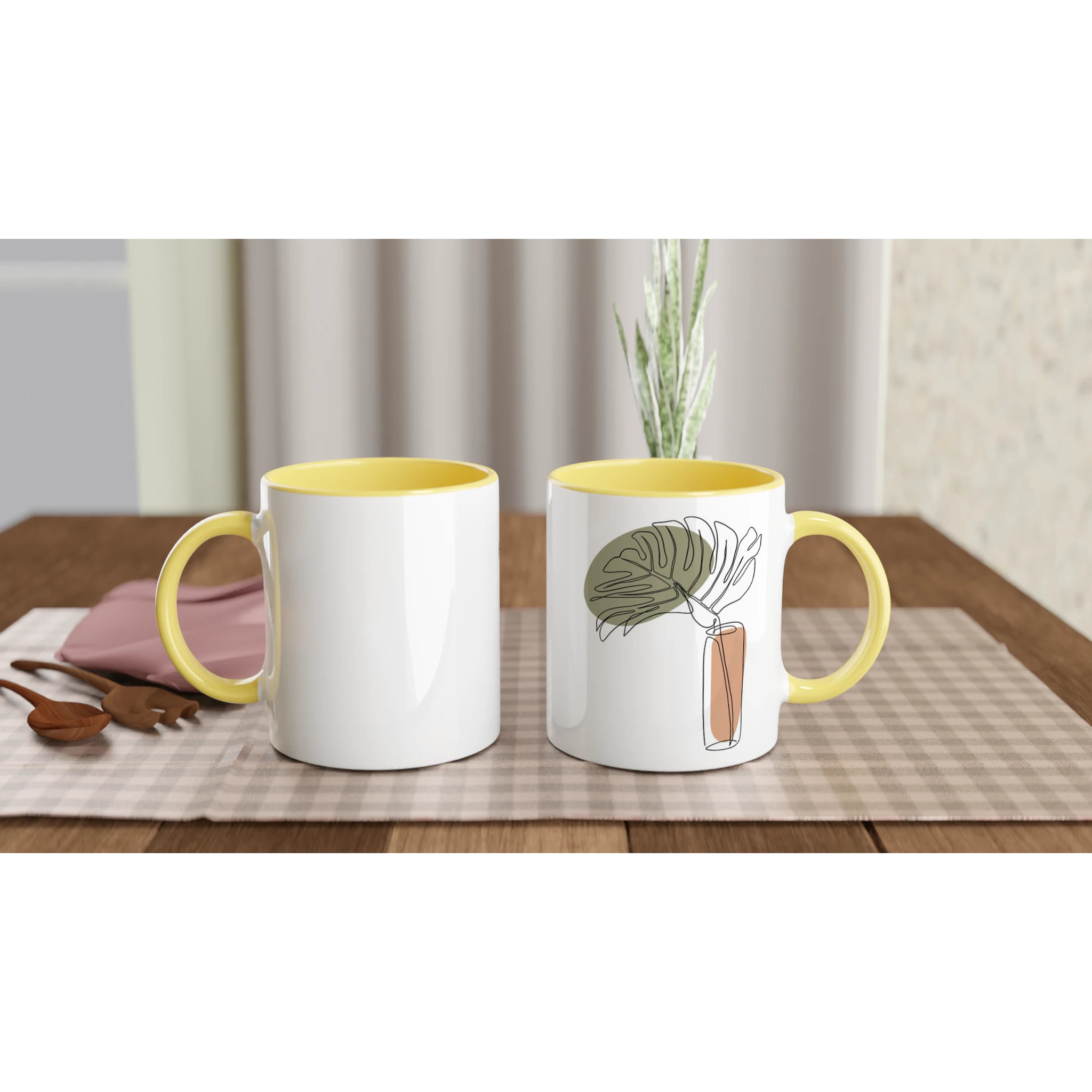 Calm Living · Ceramic Mug Ceramic Yellow Right - BM ink.