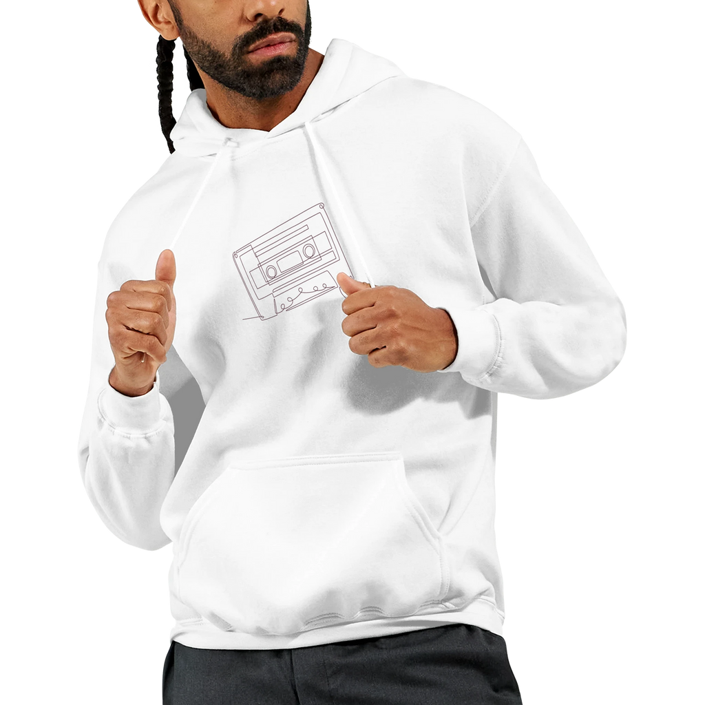 Analog Soul · Adult Hoodie Bold White - BM ink.
