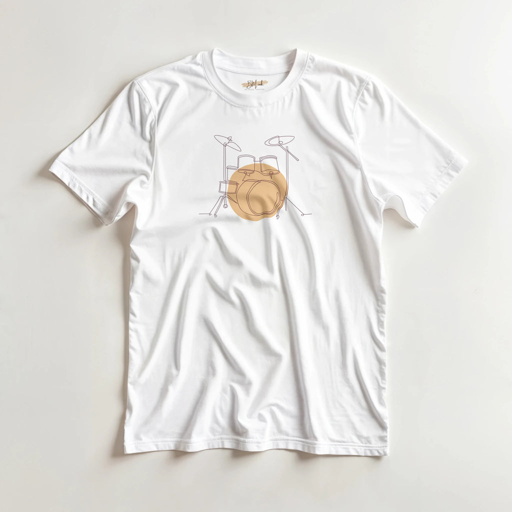 Adult T-Shirt · Drum Set (Light) - BM ink.