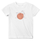 Baby T-Shirt · Drum Set (Bold) White - BM ink.