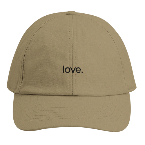 love. · Embroidered Cap Desert Sand - BM ink.
