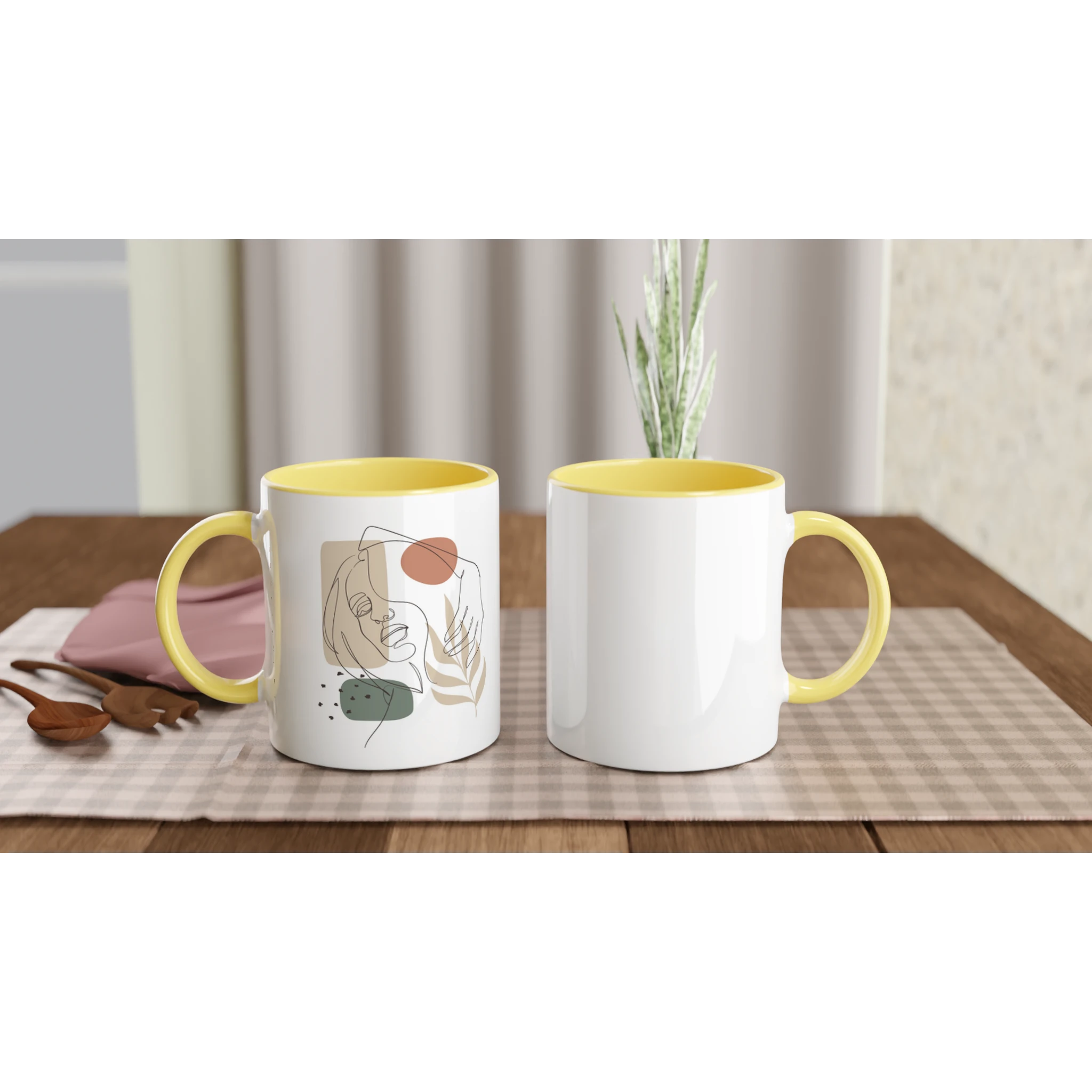 Soft Confidence · Ceramic Mug Ceramic Yellow Left - BM ink.