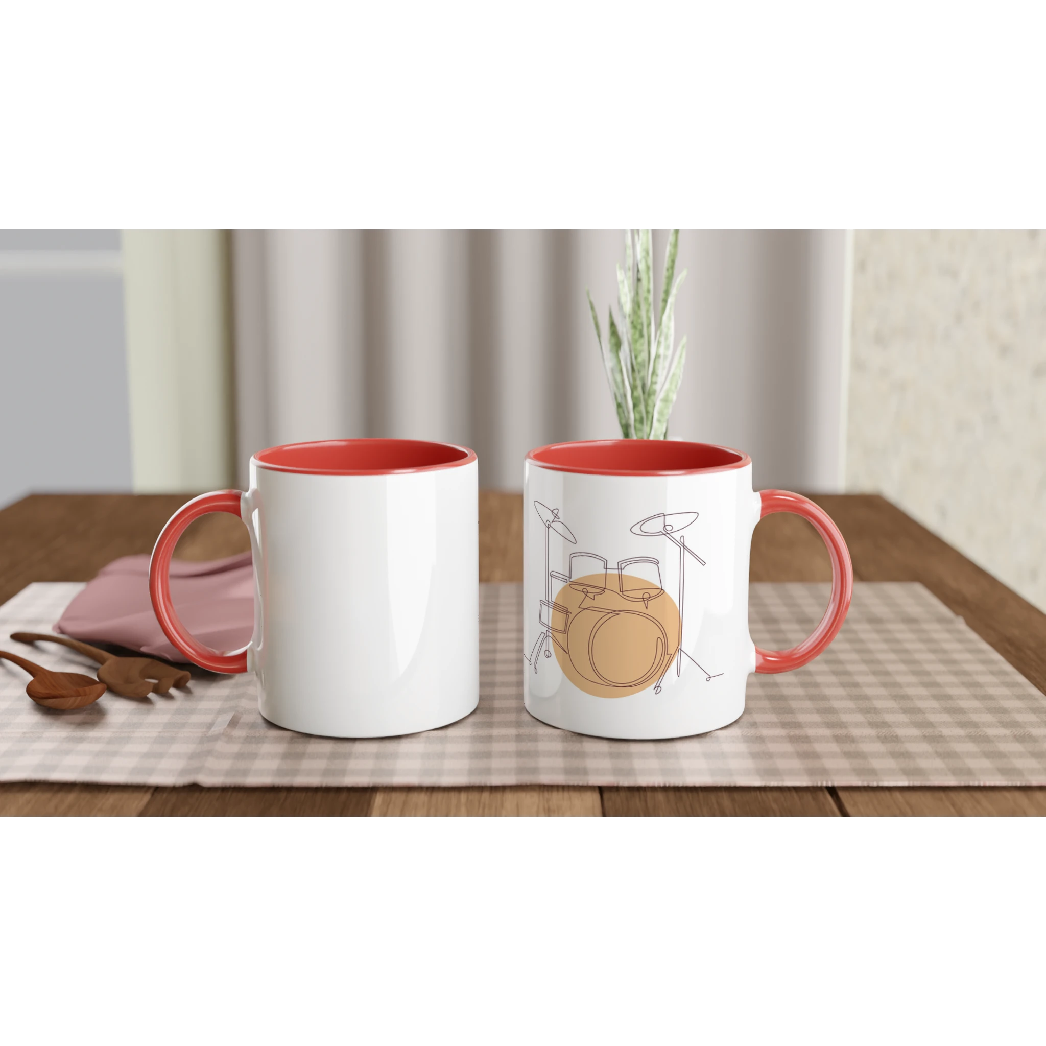 Ceramic Mug · Drum Sets Ceramic Red Light Right - BM ink.