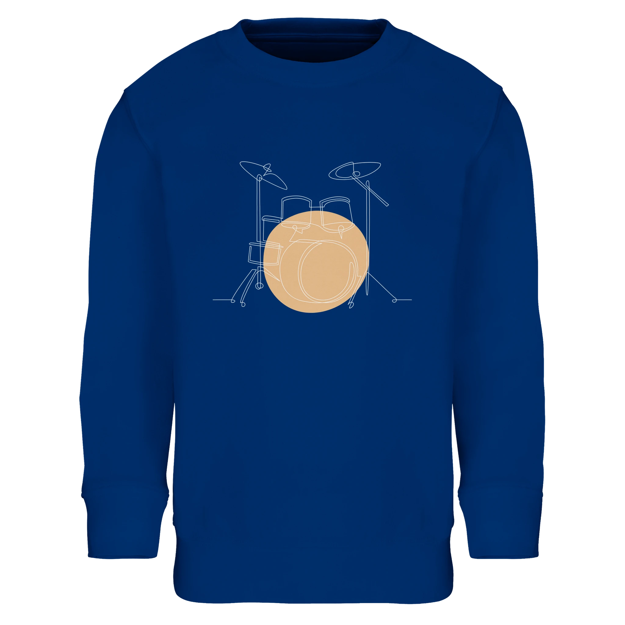 Kids Sweatshirt · Drum Set (Light) Royal Blue - BM ink.