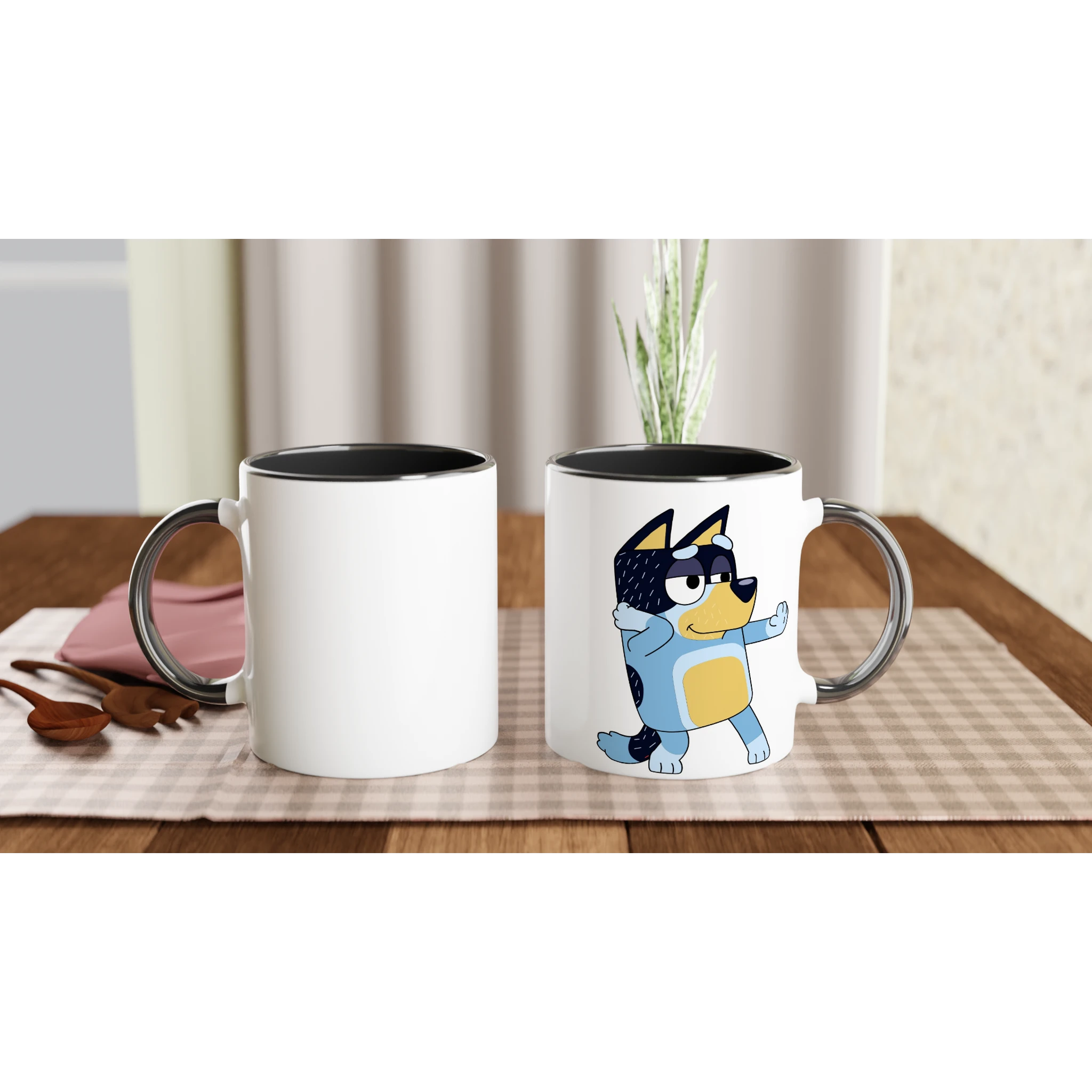 Ceramic Mug · Bluey's Dad Bandit Ceramic Black Bandit Right - BM ink.