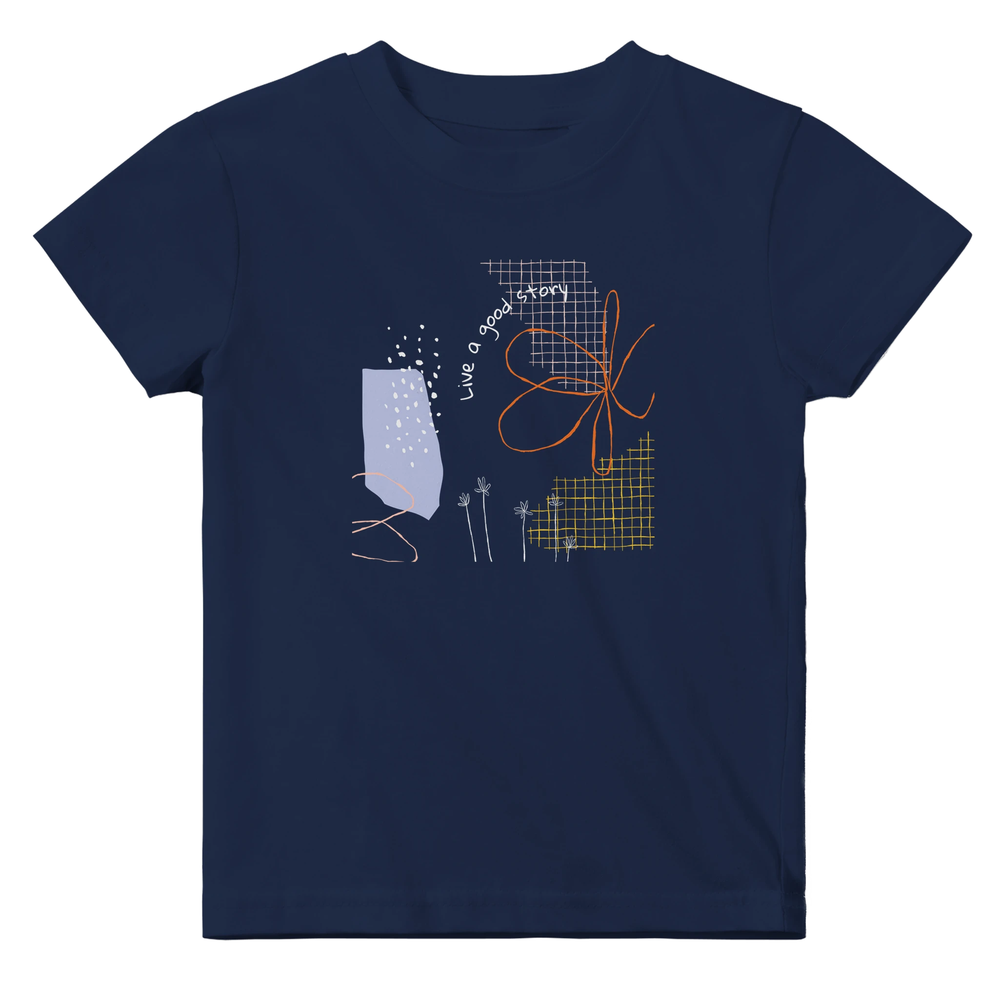 Baby T-shirt · Live a Good Story Navy - BM ink.