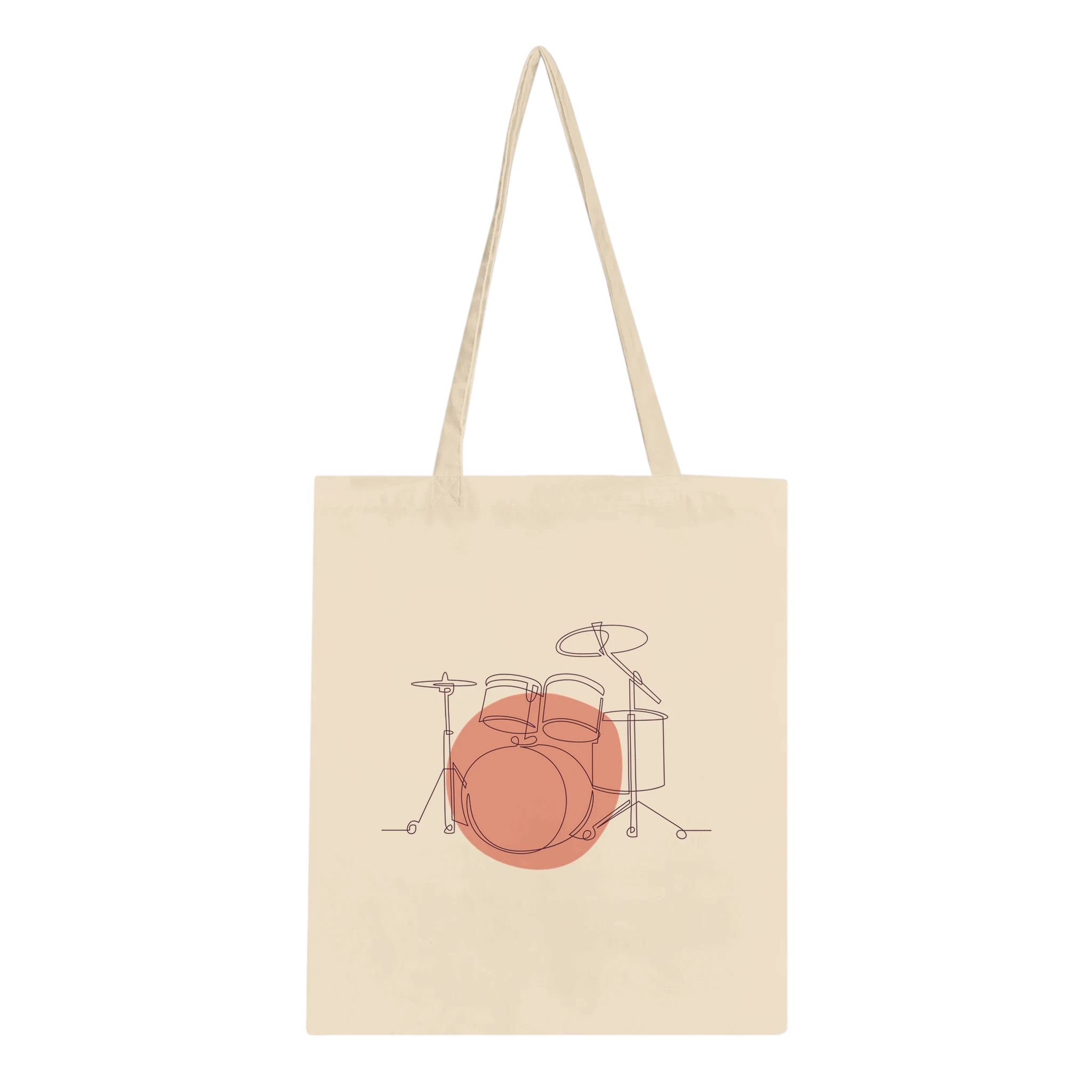 Tote Bag · Drum Set (Bold) Natural - BM ink.