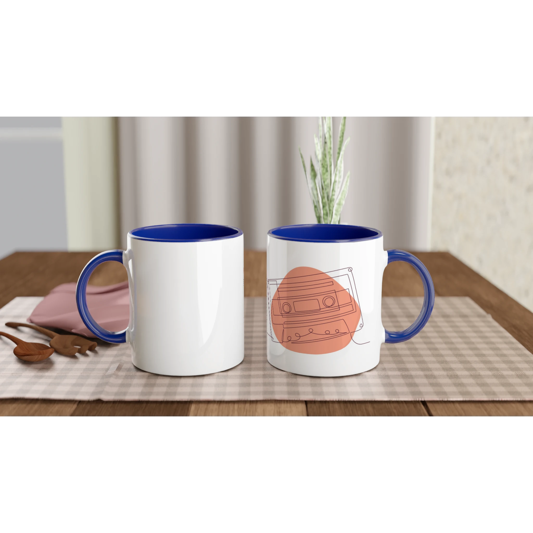 Analog Soul · Ceramic Mug Ceramic Blue Cassette Right - BM ink.