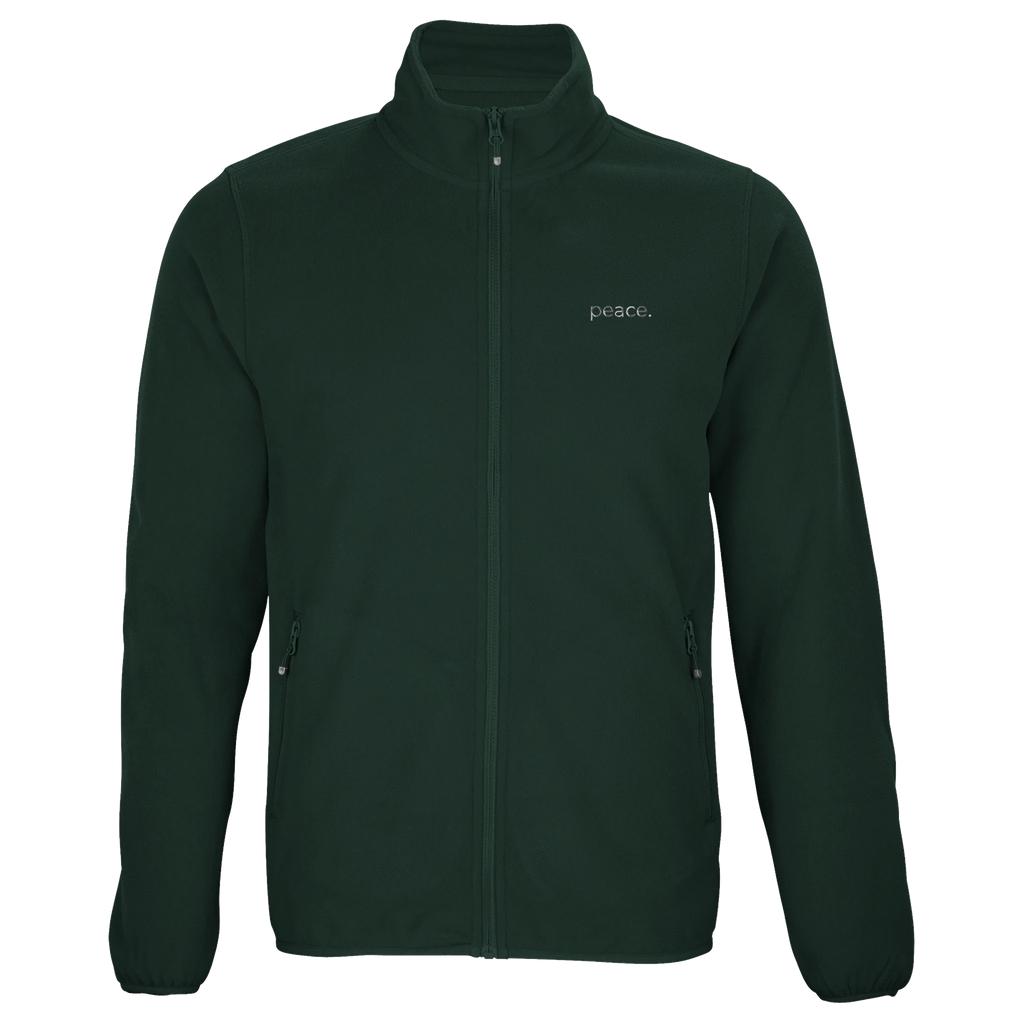 peace. · Embroidered Adult Zip Jacket - BM ink.