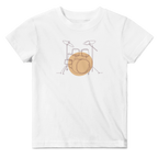 Baby T-Shirt · Drum Set (Light) White - BM ink.
