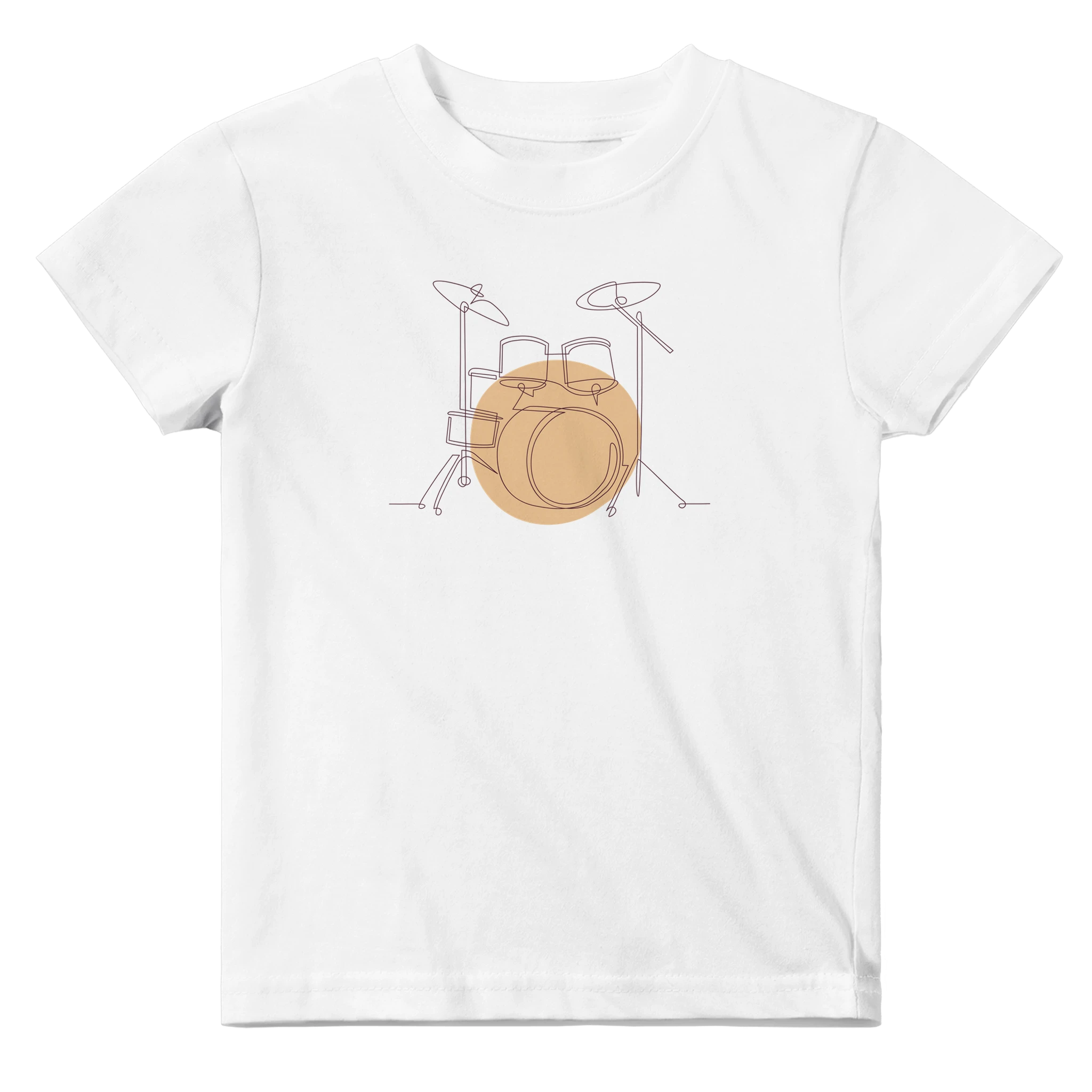 Baby T-Shirt · Drum Set (Light) White - BM ink.