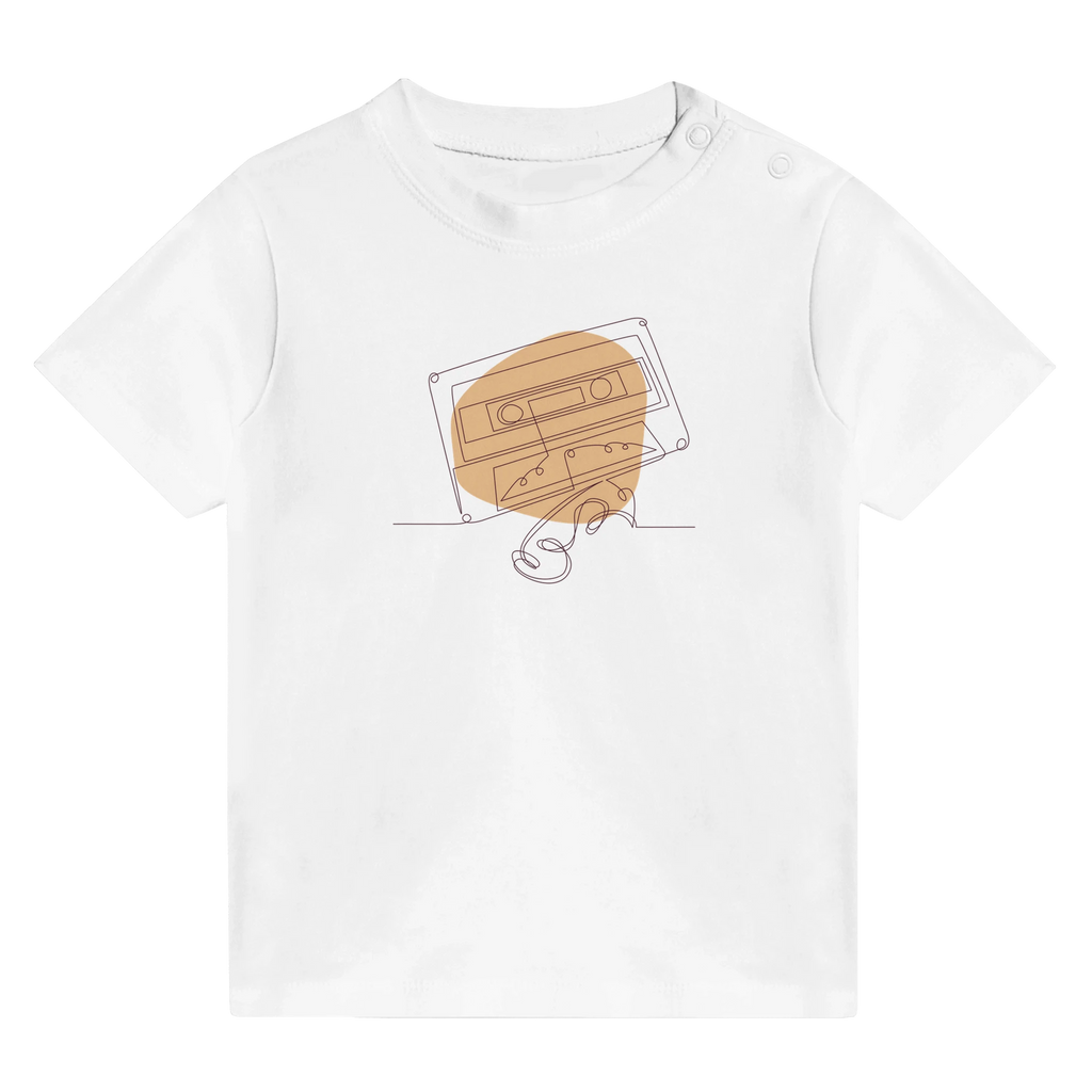 Baby T-shirt · Audio Cassette Wrinkled Tape - BM ink.