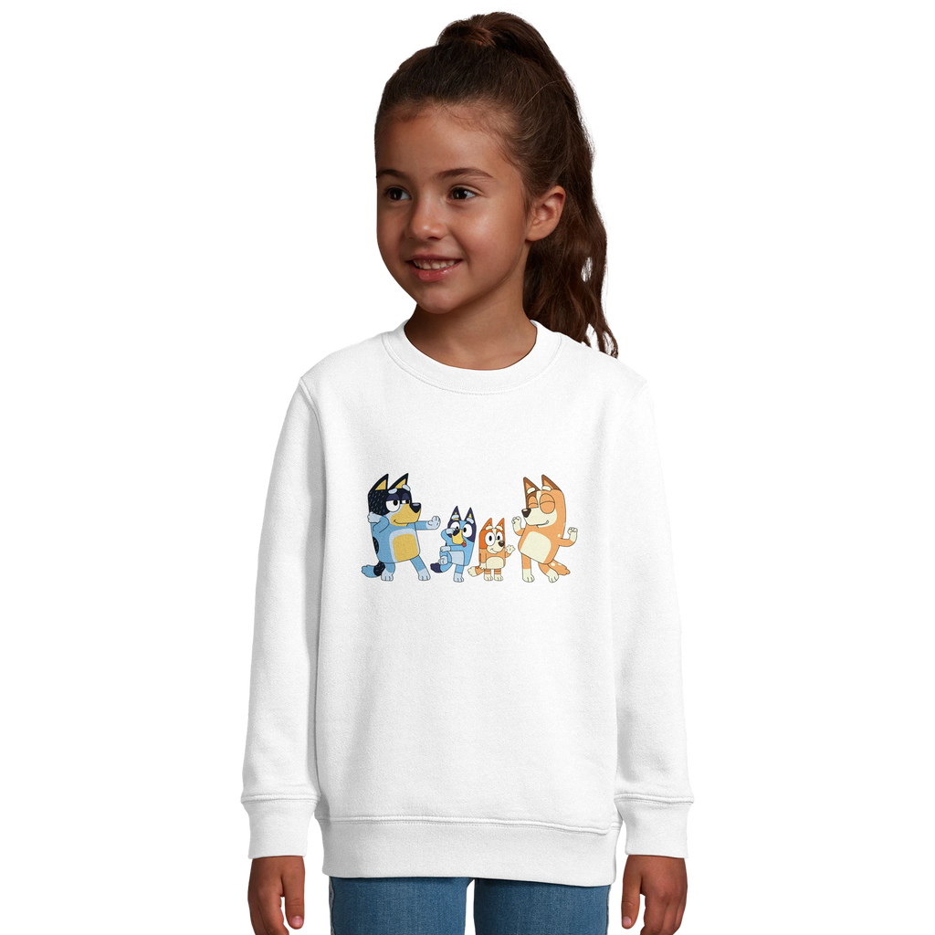 Kids Sweatshirt · Bluey The Heelers White - BM ink.