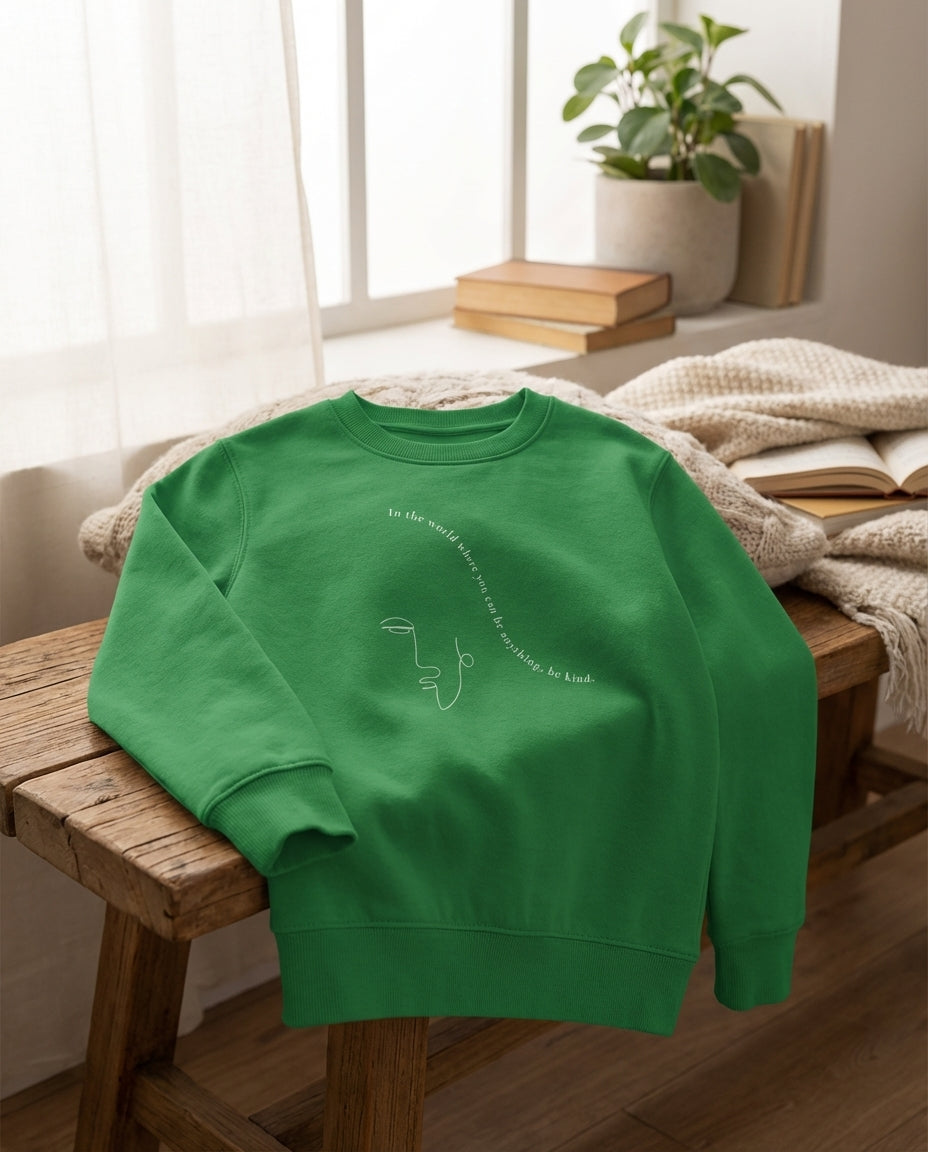 Choose Kindness · Kids Sweatshirt Kelly Green - BM ink.