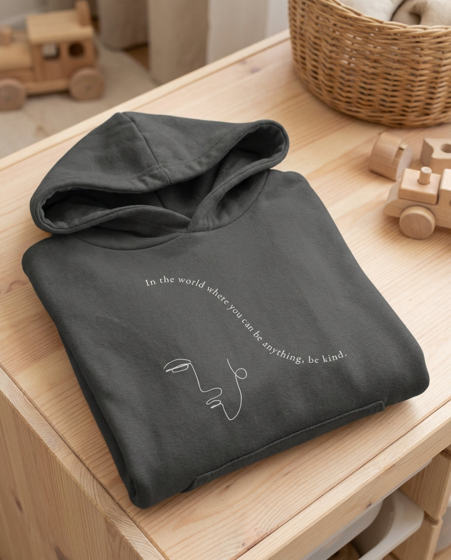 Choose Kindness · Kids Hoodie Grey Melange - BM ink.