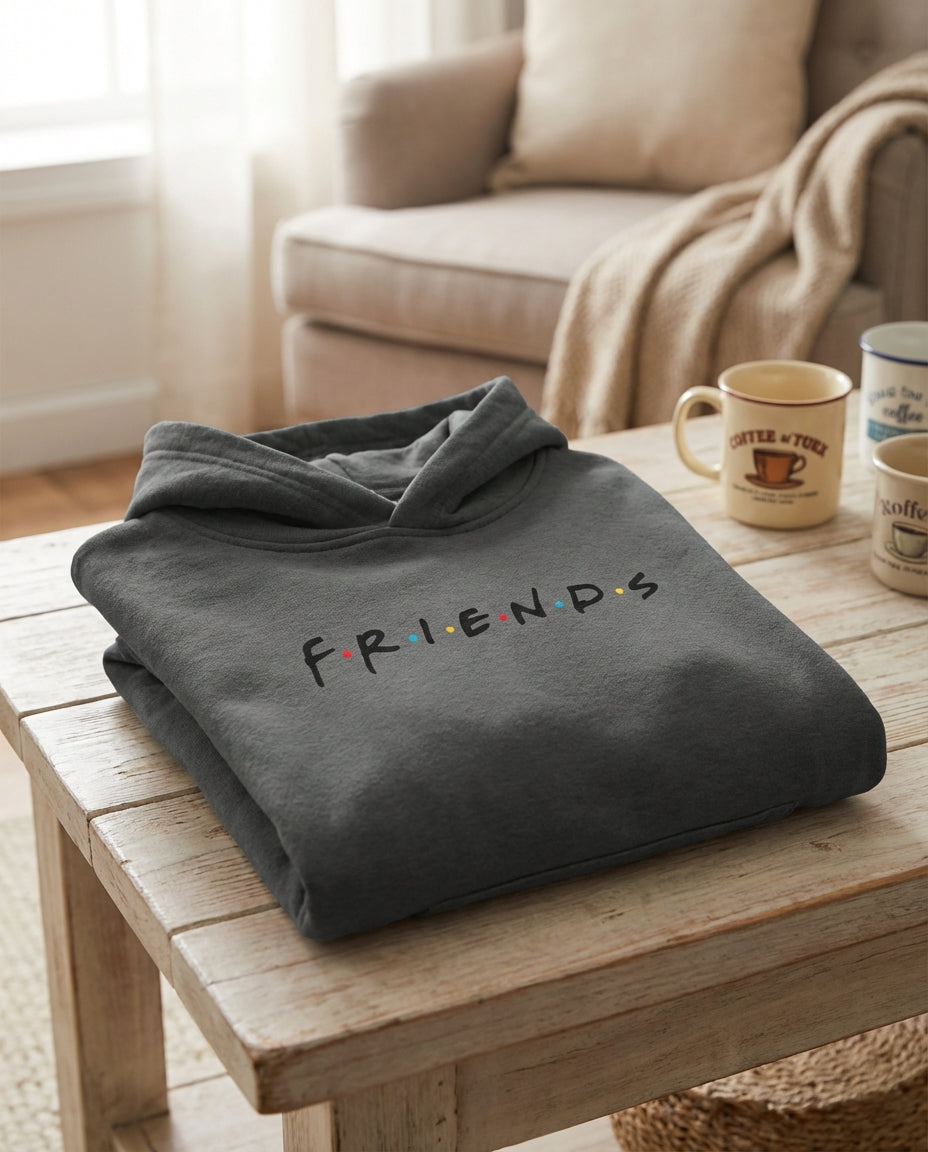 Kids Hoodie · Friends Logo Grey Melange - BM ink.