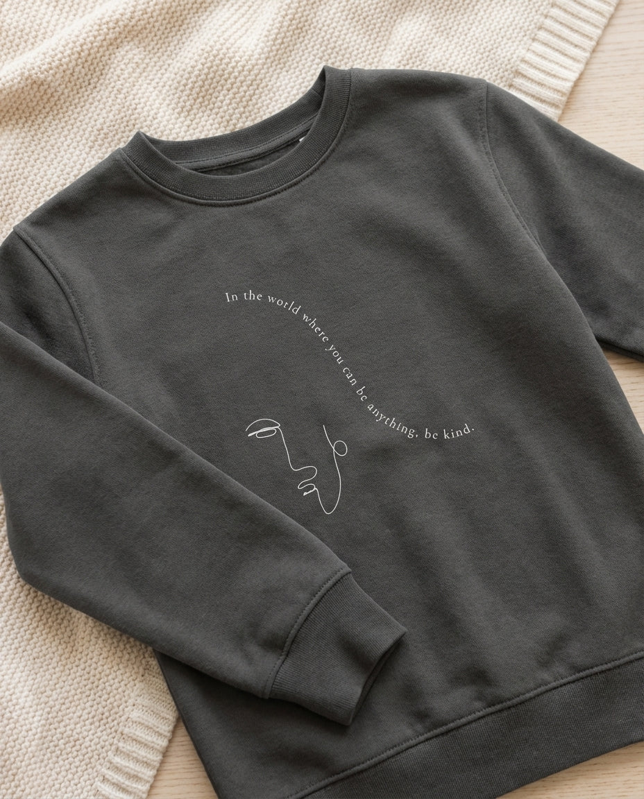 Choose Kindness · Kids Sweatshirt Grey Melange - BM ink.