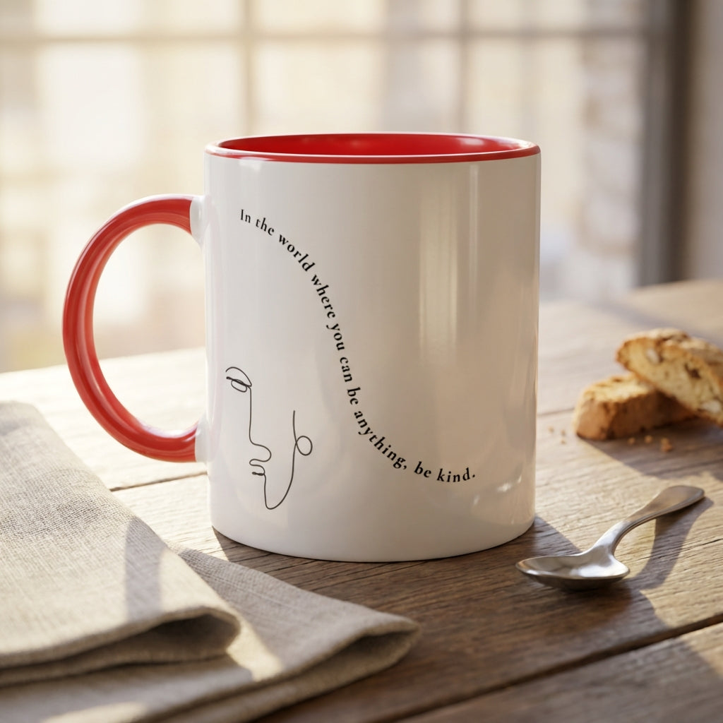Choose Kindness · Ceramic Mug Ceramic Red Left - BM ink.