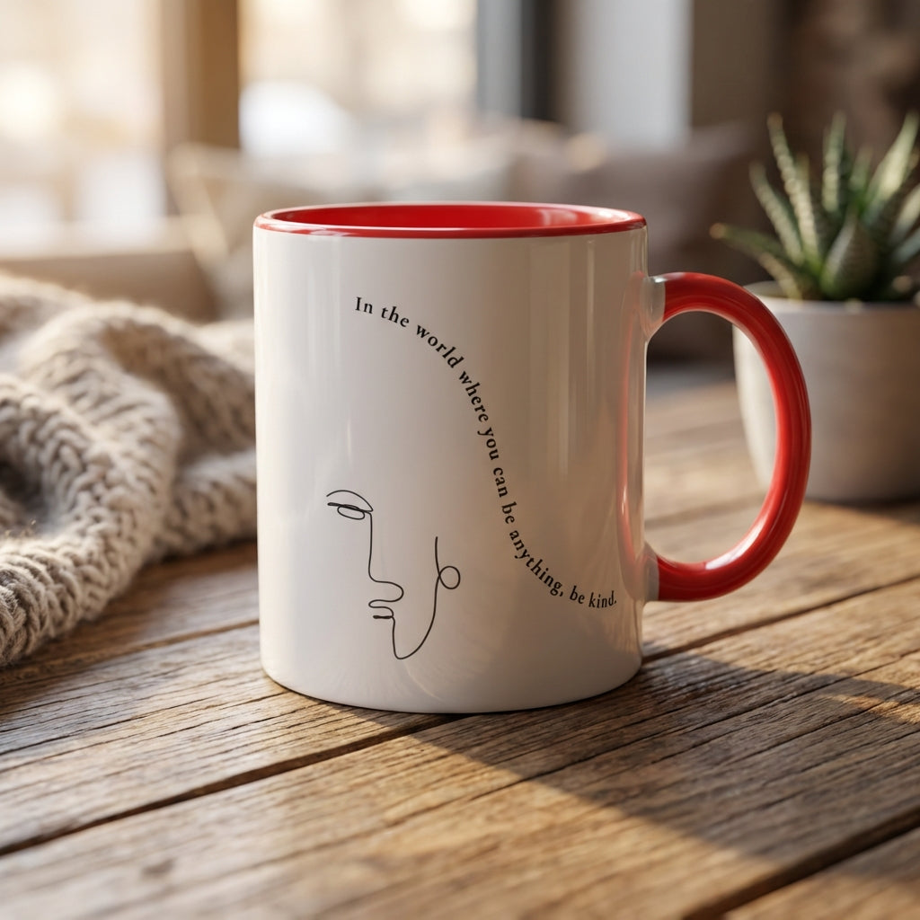 Choose Kindness · Ceramic Mug Ceramic Red Right - BM ink.