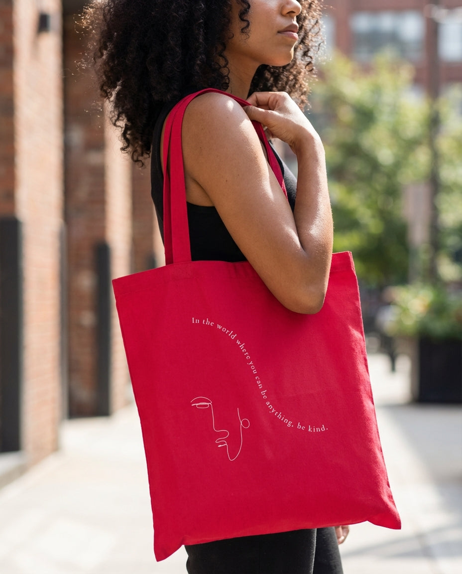 Choose Kindness · Tote Bag Red - BM ink.