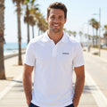 peace. · Embroidered Men Polo Shirt White - BM ink.