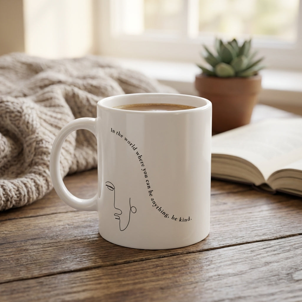 Choose Kindness · Ceramic Mug Ceramic White Left - BM ink.